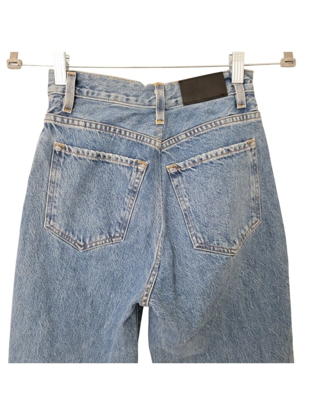 Goldsign High Waist Tapered Jeans Womens Size 23 Blue Cotton Denim - Picture 4 of 10
